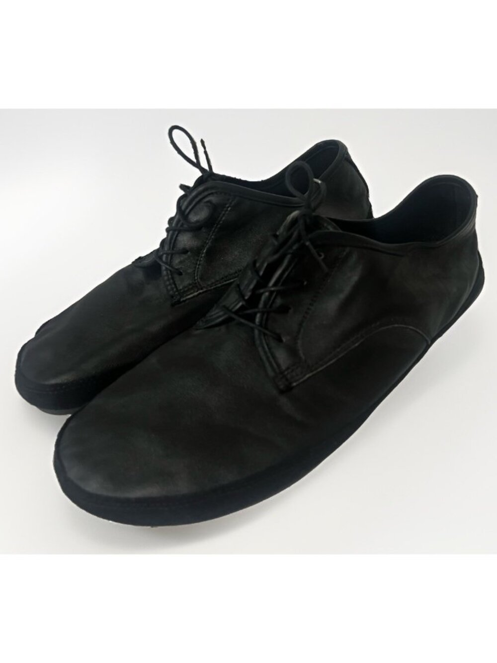 Tadeevo Derby Oxford Men 10.5 Shoes Black Leather Barefoot Minimalist Casual